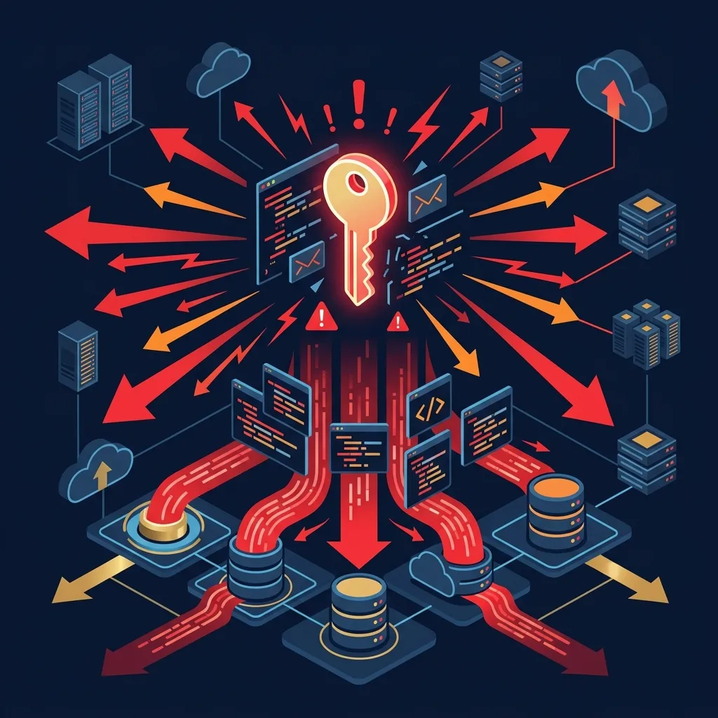 The risks of exposed API keys — credential leaking, over-broad access, and unreviewed writes