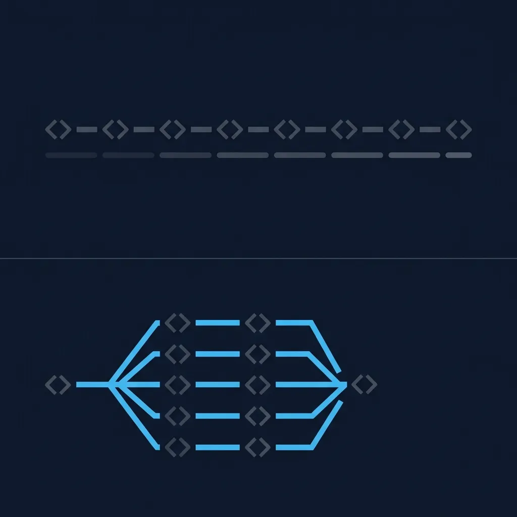 Serial versus parallel data loading — sequential calls accumulate delay while parallel calls complete together